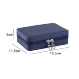 Multi-compartment Portable Faux Leather Jewelry Box