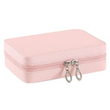 Multi-compartment Portable Faux Leather Jewelry Box