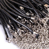 2mm Wax Leather Necklace Rope Chain 100pcs