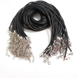 2mm Wax Leather Necklace Rope Chain 100pcs