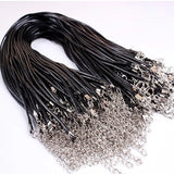 2mm Wax Leather Necklace Rope Chain 100pcs