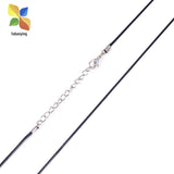 2mm Wax Leather Necklace Rope Chain 100pcs