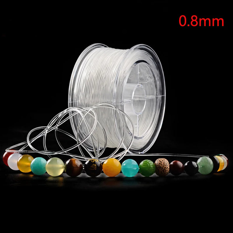 Crystal Beading Rope Wire Elastic Cord Bracelet String