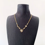 Sterling Silver Star & Moon Necklace - Bohemian Fine Jewelry