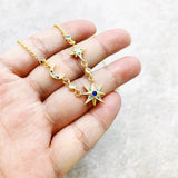 Sterling Silver Star & Moon Necklace - Bohemian Fine Jewelry