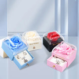 Rose Necklace Set for Women Gift Box