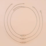 3 BFF Heart Pendant Necklaces Long Distance Friendship
