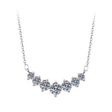 V-shaped Diamond Row Girls High-end Sense Necklace