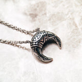 Sterling Silver Tiger Tooth Necklace Chain Bohemia Jewelry Gift