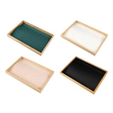 Glass Top Necklace Storage Box Jewelry Holder Trays