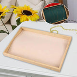 Glass Top Necklace Tray Storage Box with Hooks - Home Decoration