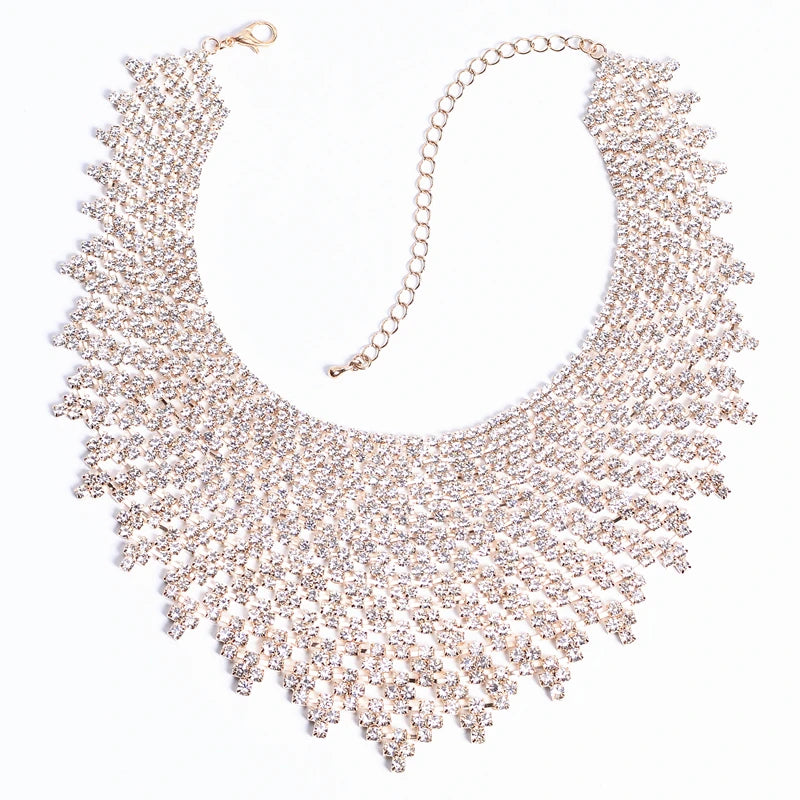 Wedding Necklace, Prom Jewelry, Rhinestone Accessories