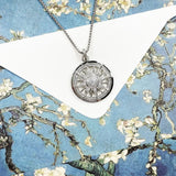 Sun Pendant Necklace 925 Sterling Silver High Zircon Stones Chain
