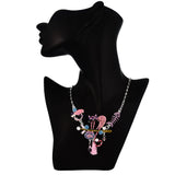 Enamel Metal Cat Bird Fish Necklaces & Pendants Choker Wedding Jewelry