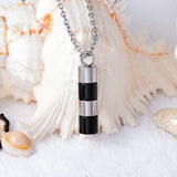 Stainless Steel Cylinder Waterproof Cremation Pendant Necklace