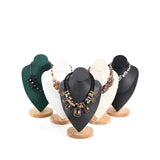Wooden Necklace Display Rack Portrait Jewelry Counter Props