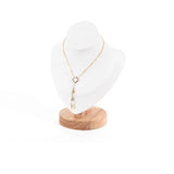 Wooden Necklace Display Rack Portrait Jewelry Counter Props
