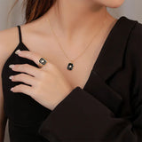 925 Silver Star Zircon Clavicle Chain Necklace