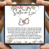 Sister in Law Friendship Gift Double Circle Chain Necklaces for Women