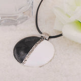 Enamel Round Necklace for Women