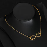 Personalized Stainless Steel Infinity Necklace 1-4 Name Jewelry Heart Pendant