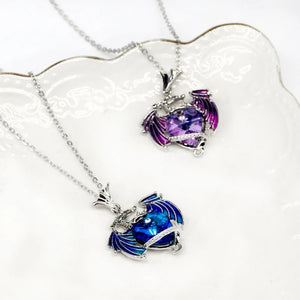 Purple Crystal Necklace for Women Dropship