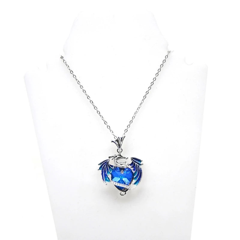 Purple Crystal Necklace for Women Dropship