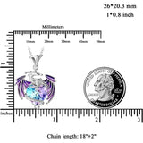 Purple Crystal Necklace for Women Dropship