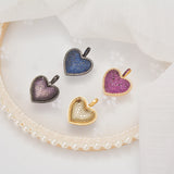 Heart Pendant Necklace & Earrings Set Zircon Jewelry Supplies