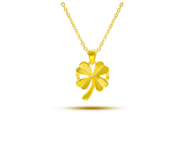 18K Matte Heart Pendant Necklace for Women Wedding