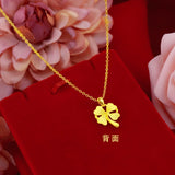 18K Matte Heart Pendant Necklace for Women Wedding