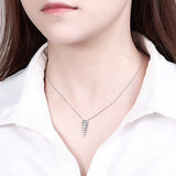 Tassel Pendant Necklace Wedding Bridal 925 Stamp Jewelry