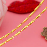 Yellow Flower Pendant Choker Necklace for Women