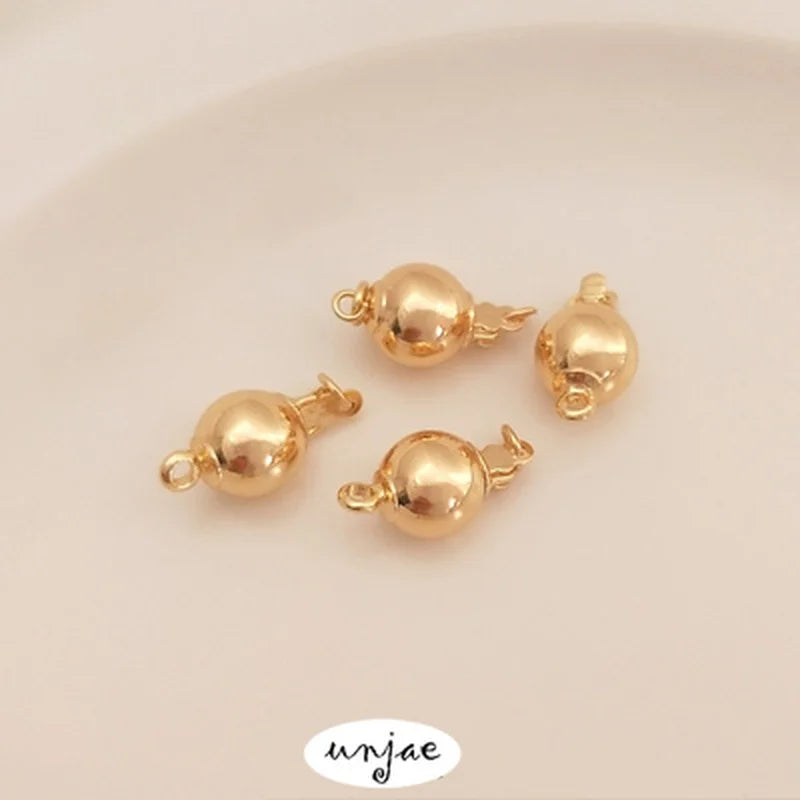 Gold Spherical Hollow Lantern Flower Ball Buckle for DIY Jewelry