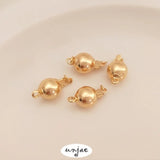 Gold Spherical Hollow Lantern Flower Ball Buckle for DIY Jewelry