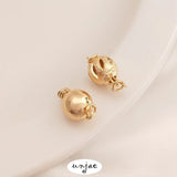 Gold Spherical Hollow Lantern Flower Ball Buckle for DIY Jewelry