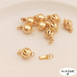 Gold Spherical Hollow Lantern Flower Ball Buckle for DIY Jewelry