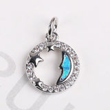 Star Moon Pendant Mini Rhinestone Necklace Pendant
