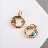 Star Moon Pendant Mini Rhinestone Necklace Pendant