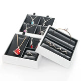 Necklace Ring Earrings Display Tray Organizer Holder Case