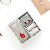 Necklace Ring Earrings Display Tray Organizer Holder Case