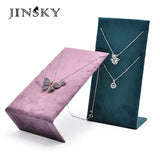 Flannel Necklace Display Stand Jewelry Storage Rack