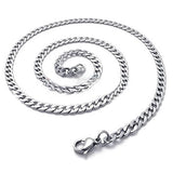 Stainless Steel Mesh Necklace ROCKER Biker Br 99 S0287