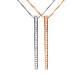 Customizable Text Necklace Bamboo Chain Jewelry