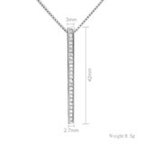 Customizable Text Necklace Bamboo Chain Jewelry