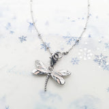 Dragonfly 925 Sterling Silver Necklace Pendant Charm
