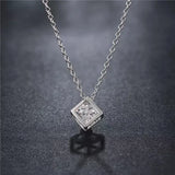 Cube Pendant Necklace for Women