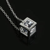 Cube Pendant Necklace for Women