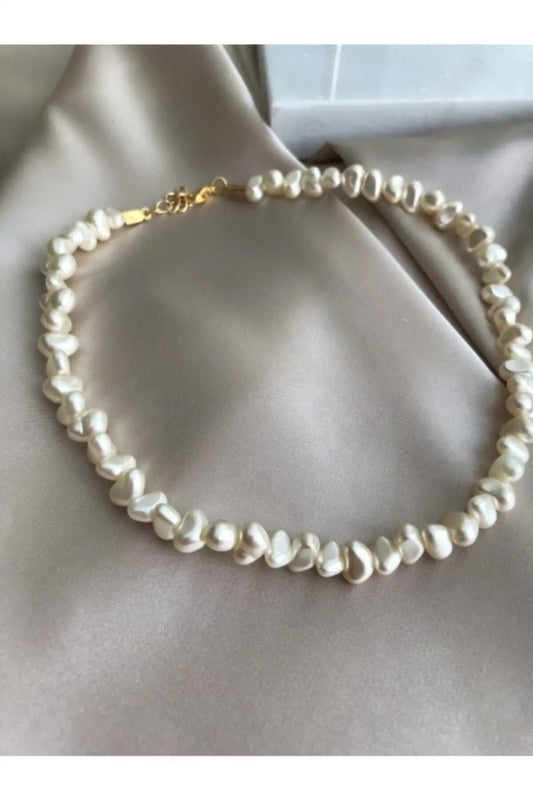 White Pearl Necklace Elegant Jewelry Trend