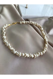 White Pearl Necklace Elegant Jewelry Trend